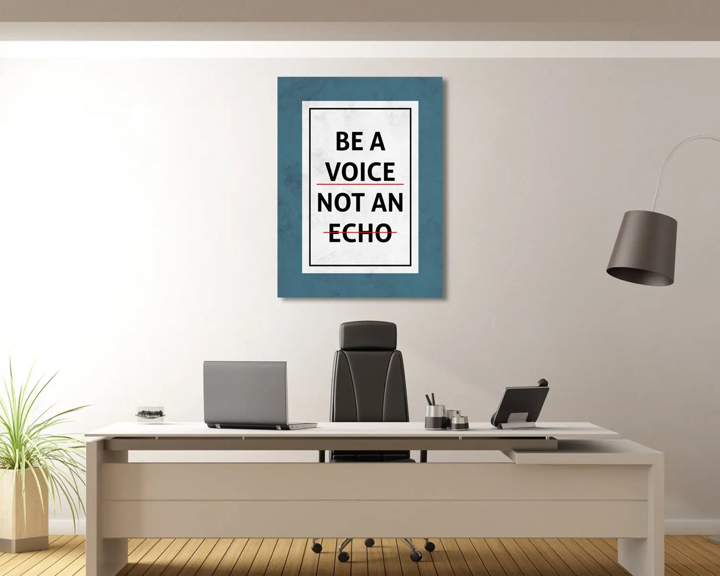 Be a Voice Not an Echo Canvas Wall Art 