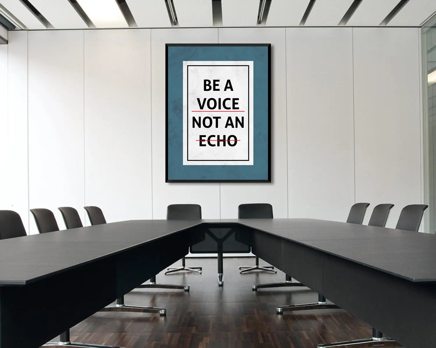 Be a Voice Not an Echo Canvas Wall Art 