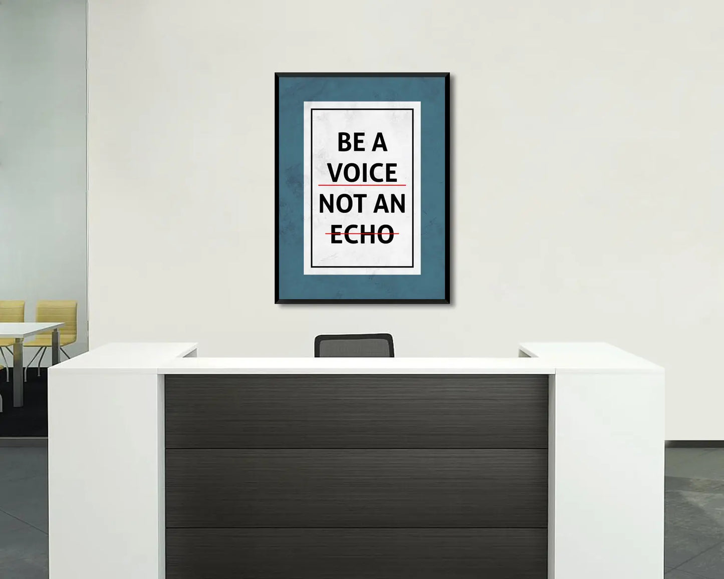 Be a Voice Not an Echo Canvas Wall Art 