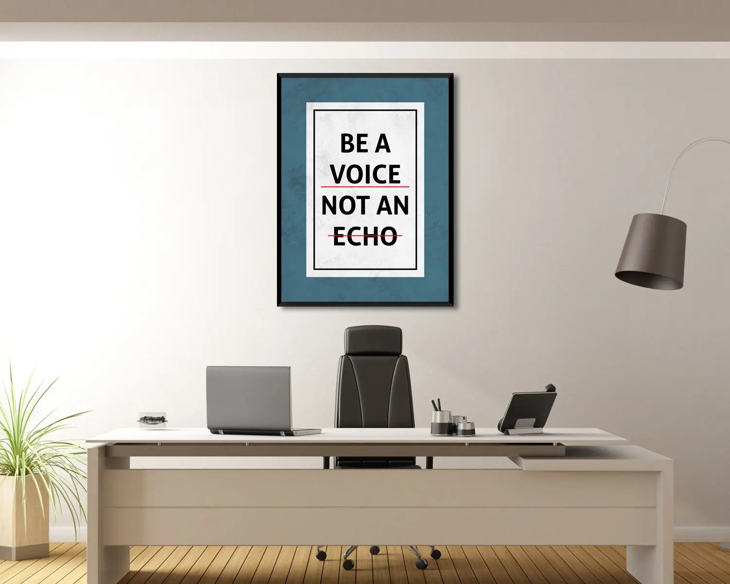 Be a Voice Not an Echo Canvas Wall Art 