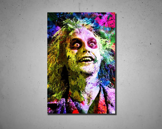 Beetlejuice Multicolour Wall Art