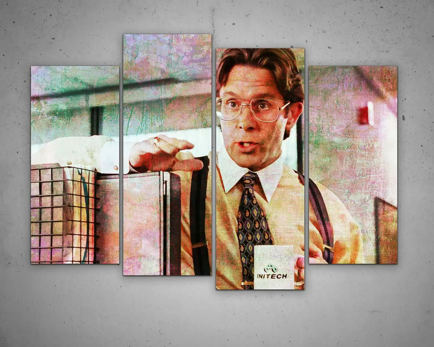 Bill Lumbergh Multicolour Wall Art 