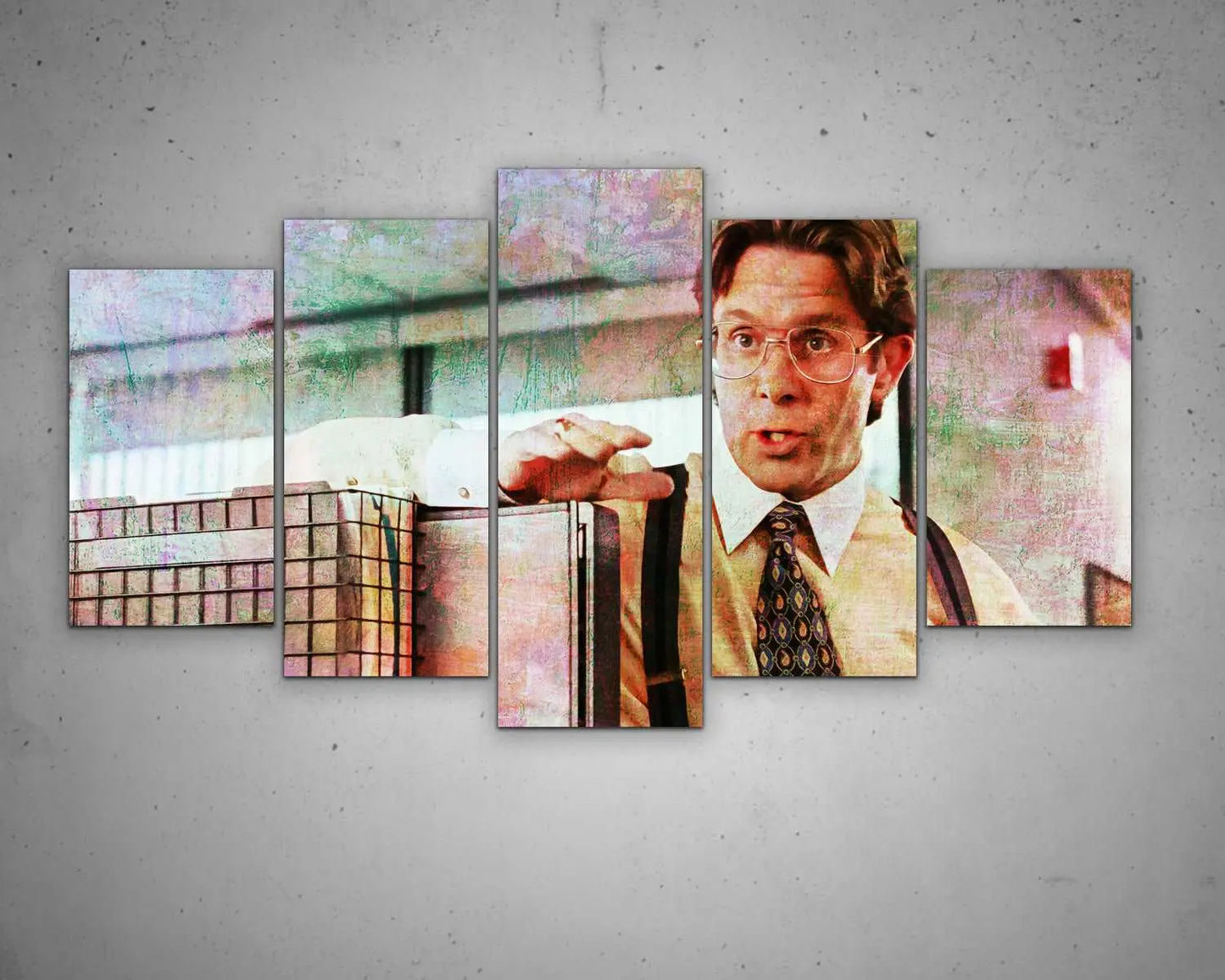 Bill Lumbergh Multicolour Wall Art 