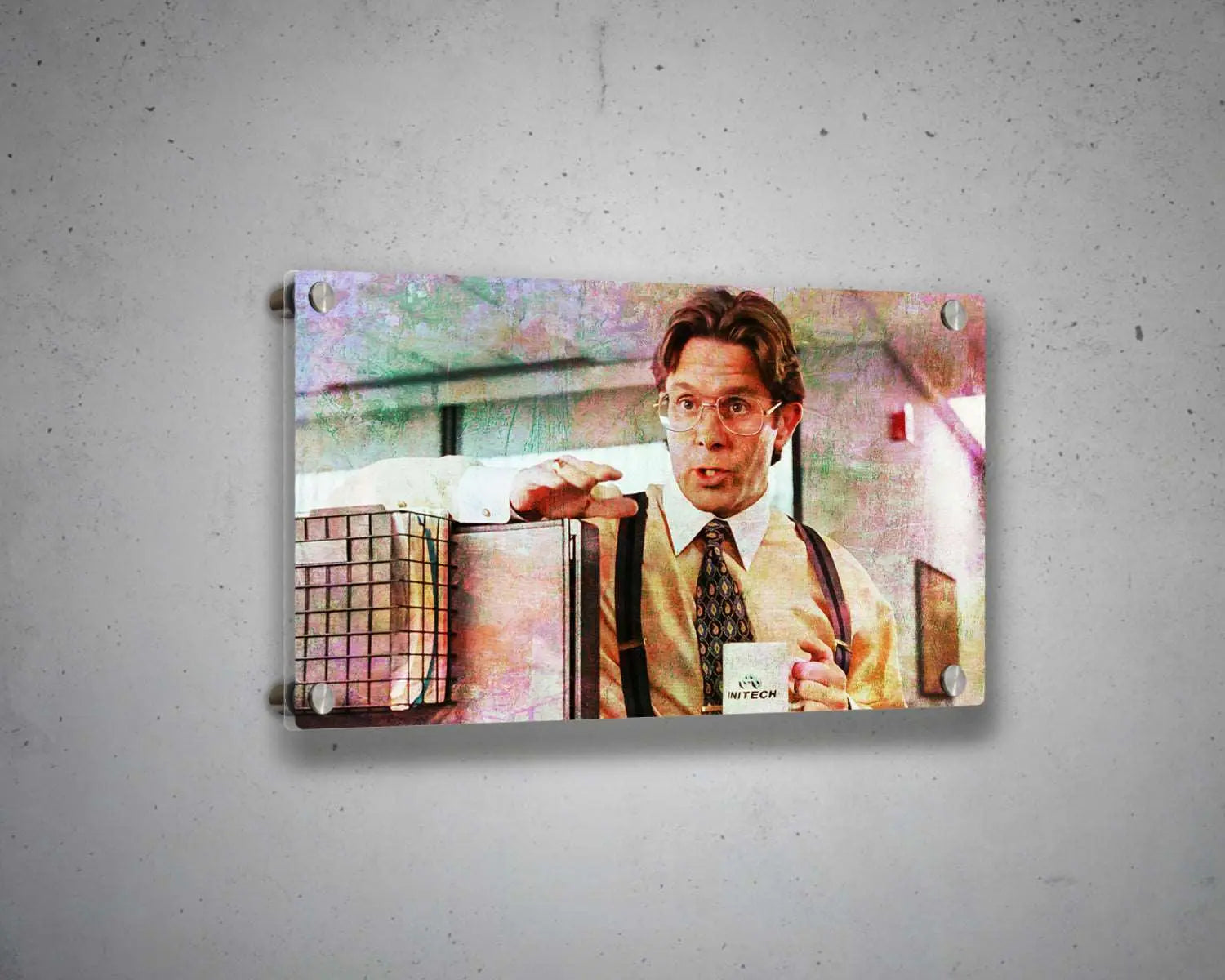 Bill Lumbergh Multicolour Wall Art 