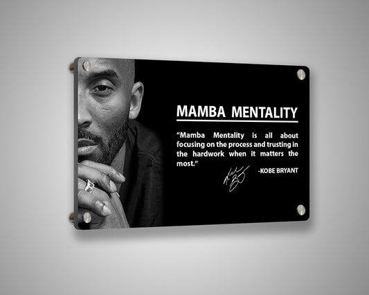 Kobe Bryant Mamba Mentality Canvas Wall Art 