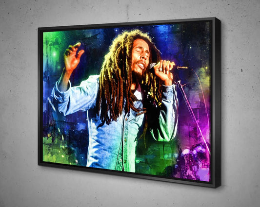 Bob Marley Multicolour Wall Art 