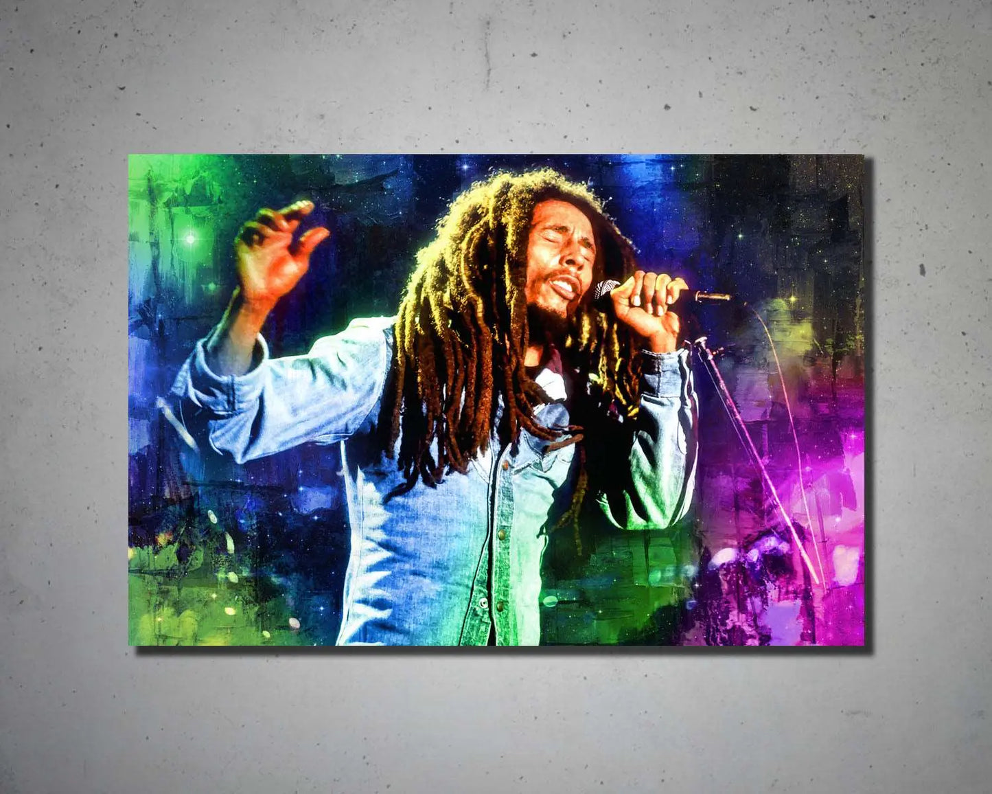 Bob Marley Multicolour Wall Art 