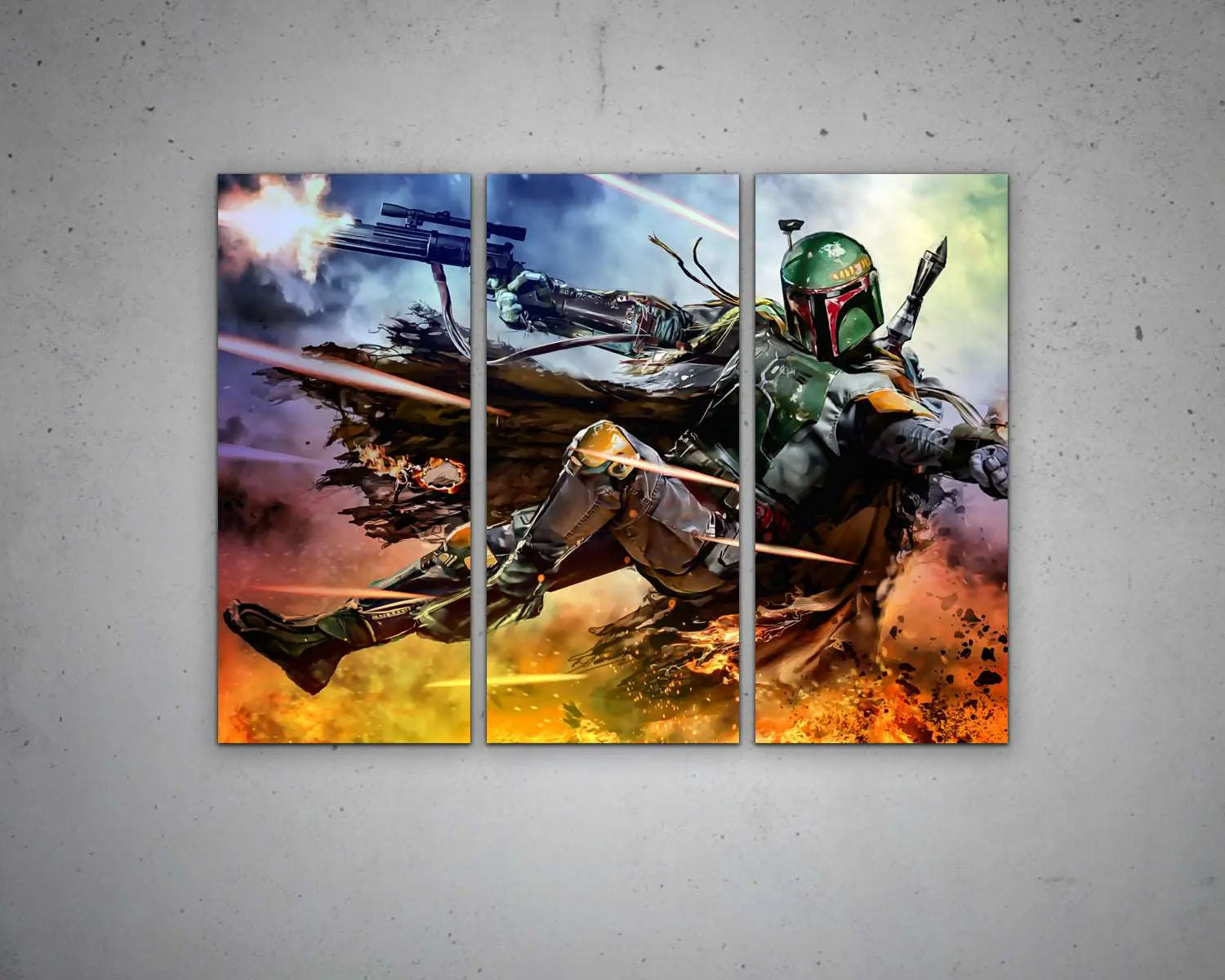 Boba Fett Multicolour Wall Art 