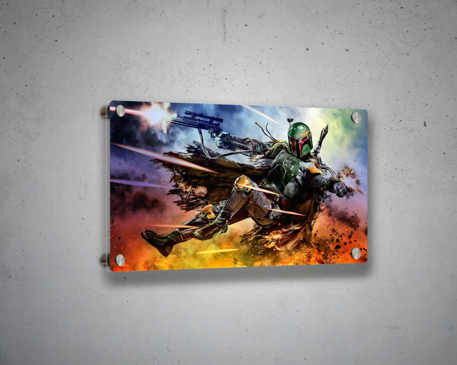 Boba Fett Multicolour Wall Art 