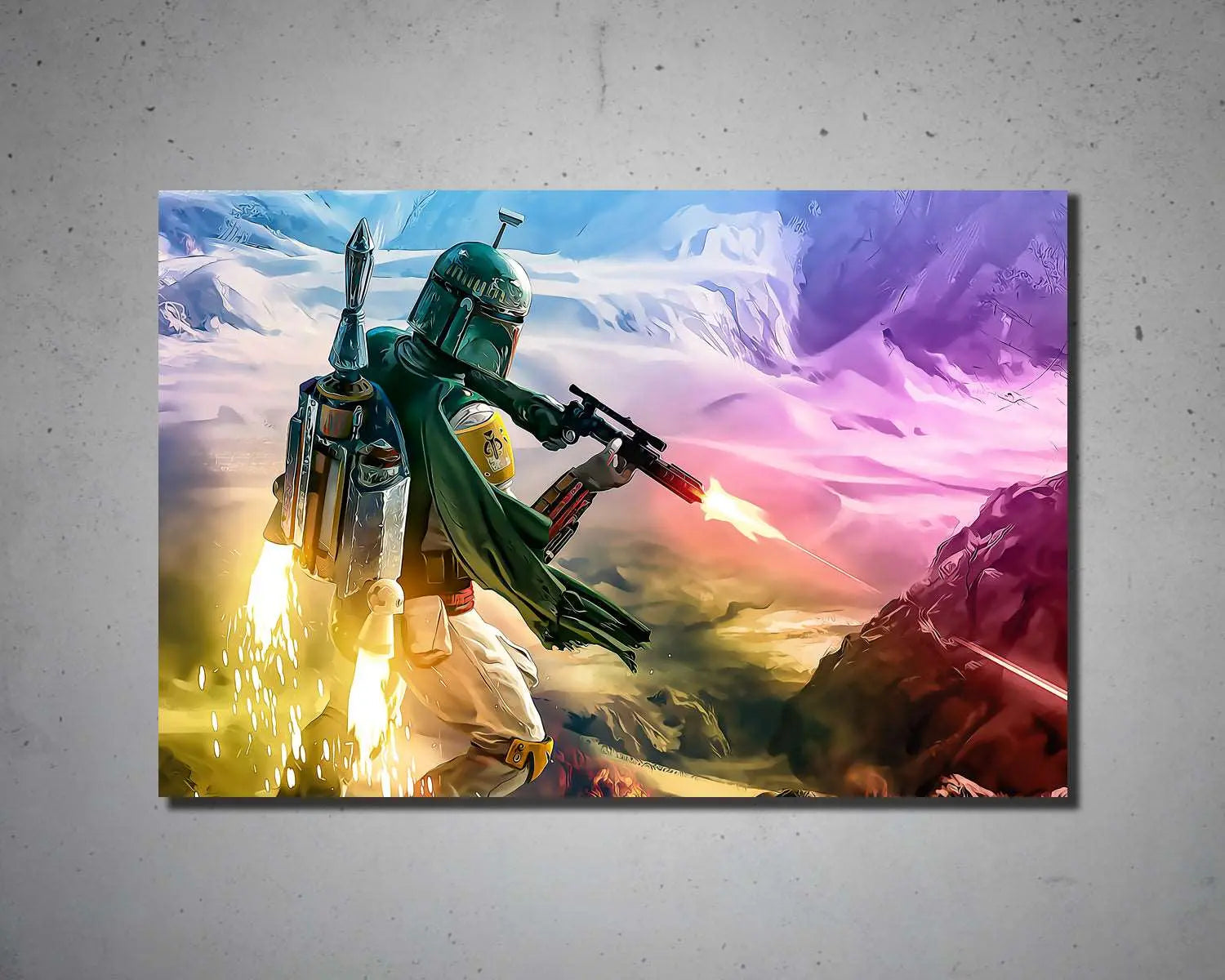 Boba Fett Multicolour Wall Art 