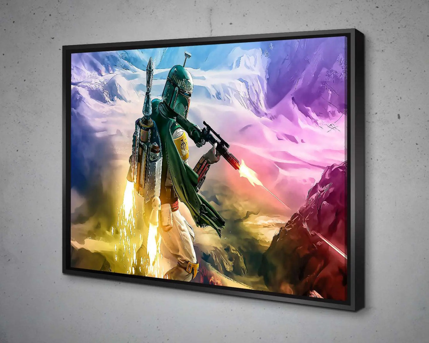 Boba Fett Multicolour Wall Art 
