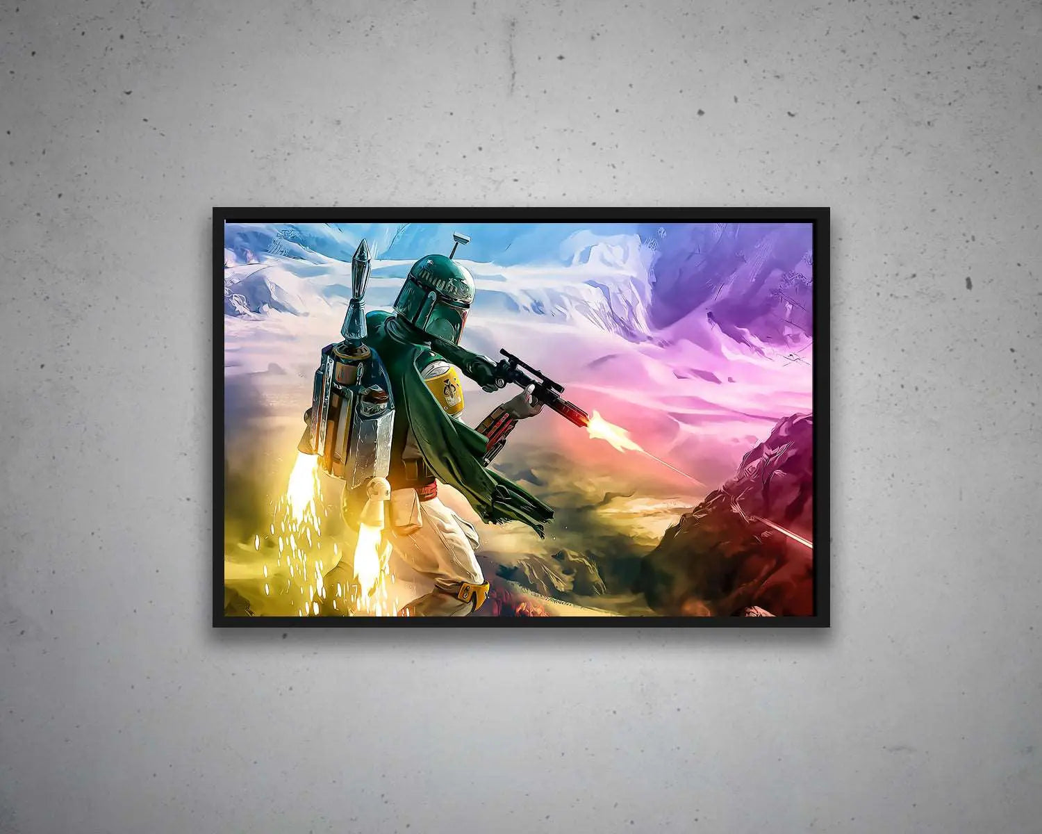 Boba Fett Multicolour Wall Art 