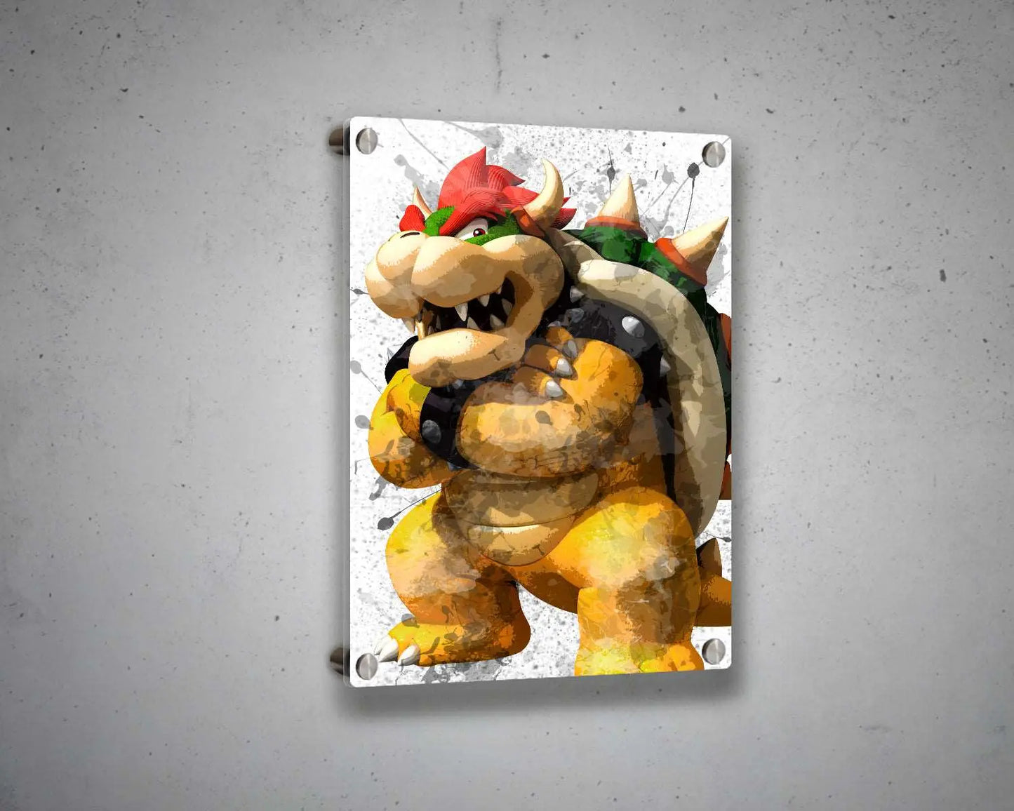 Bowser Splash Effect Canvas Art 