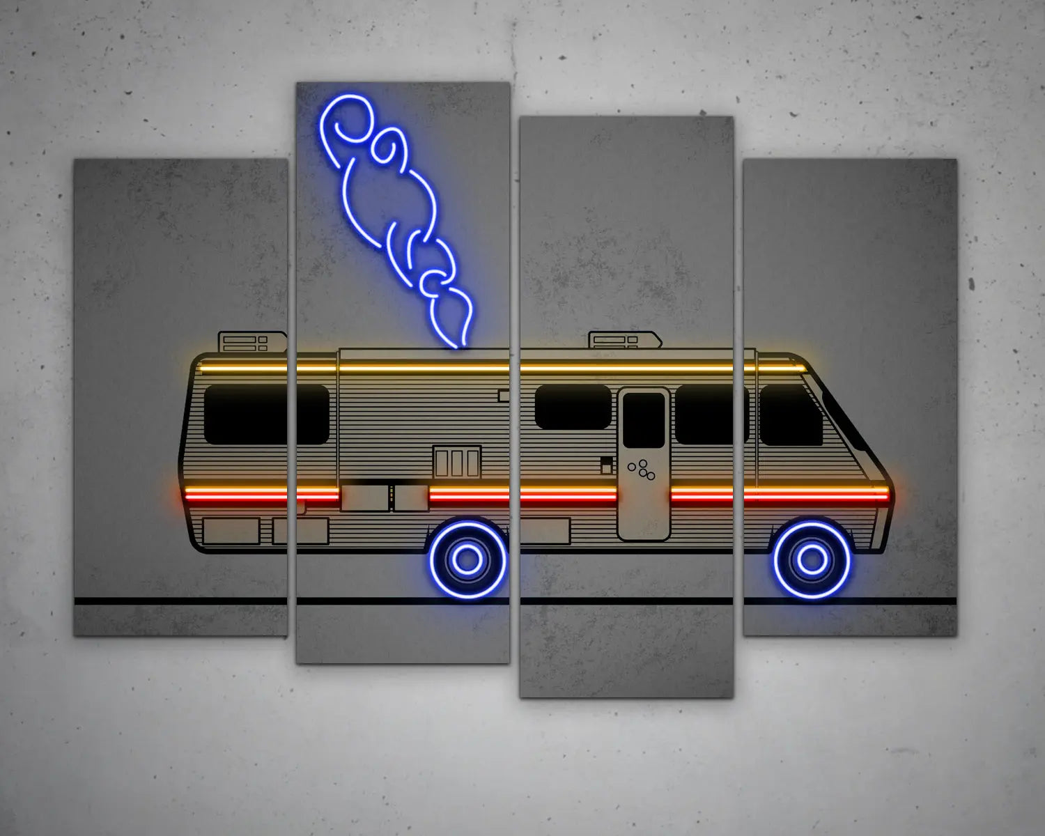 Breaking Bad Bus Canvas Wall Art 