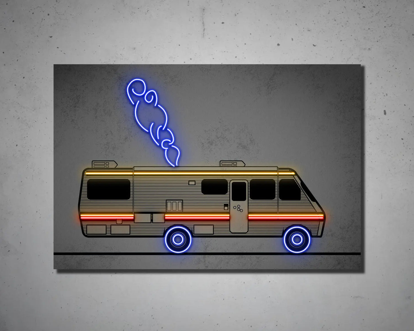 Breaking Bad Bus Canvas Wall Art 