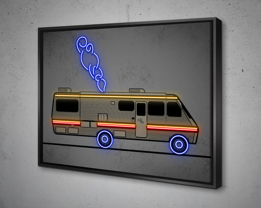 Breaking Bad Bus Canvas Wall Art 