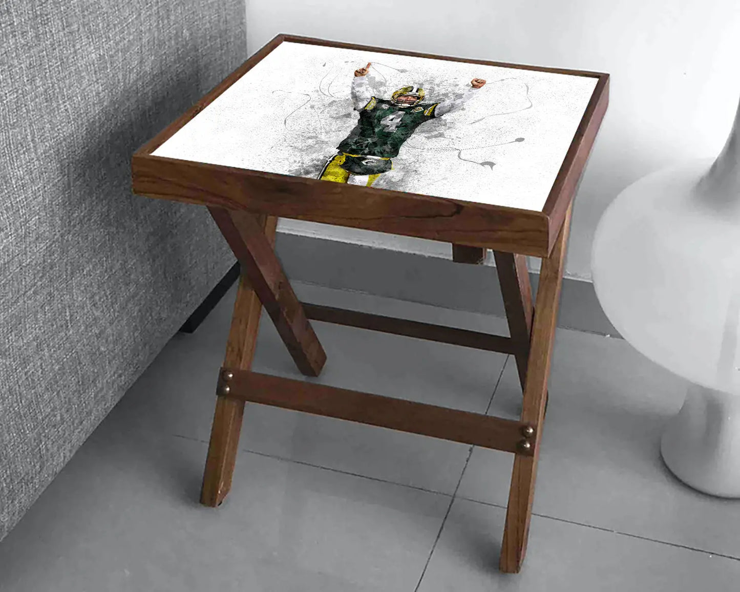 Brett Favre Splash Effect Coffee and Laptop Table 