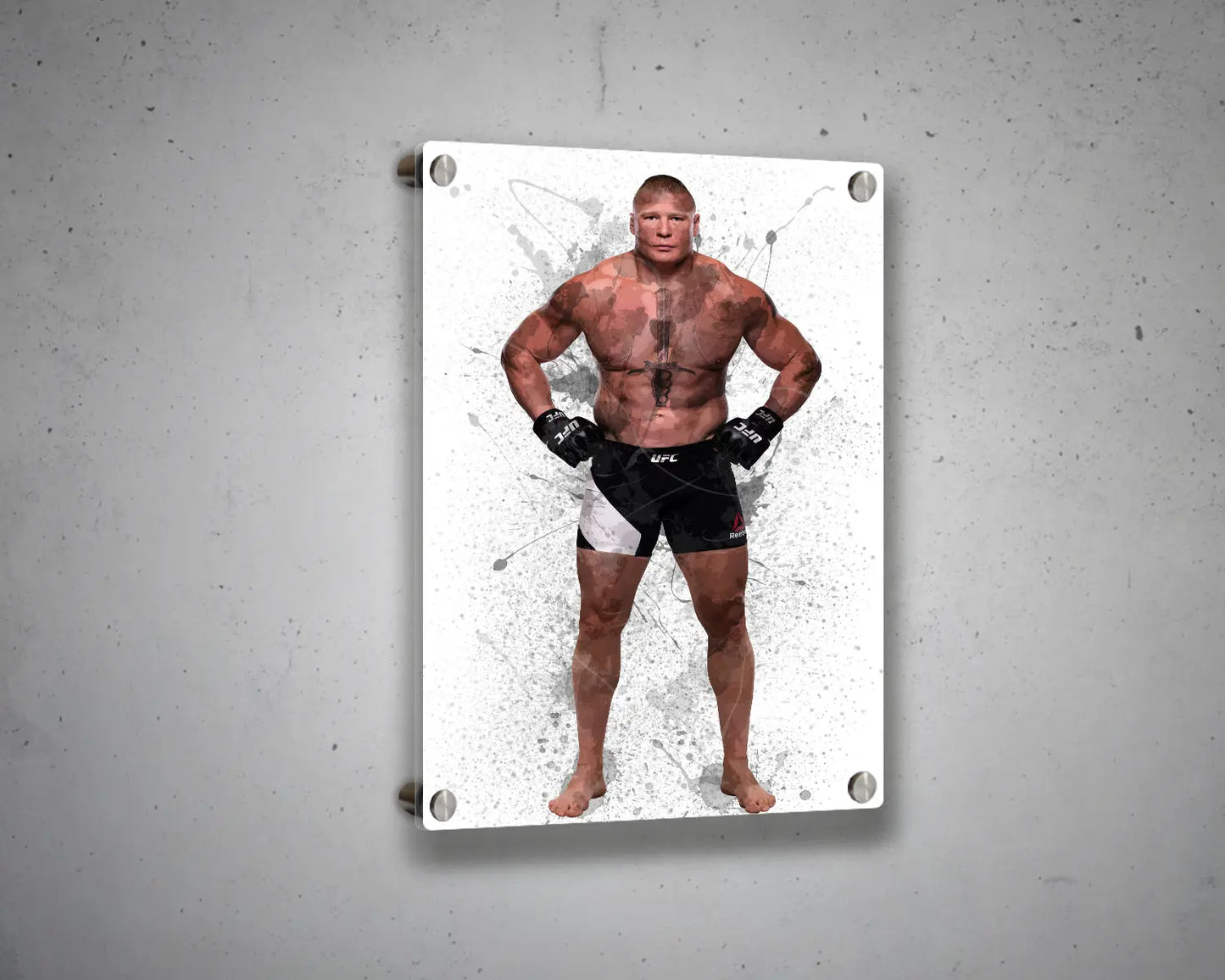 Brock Lesnar Splash Effect Canvas Art 