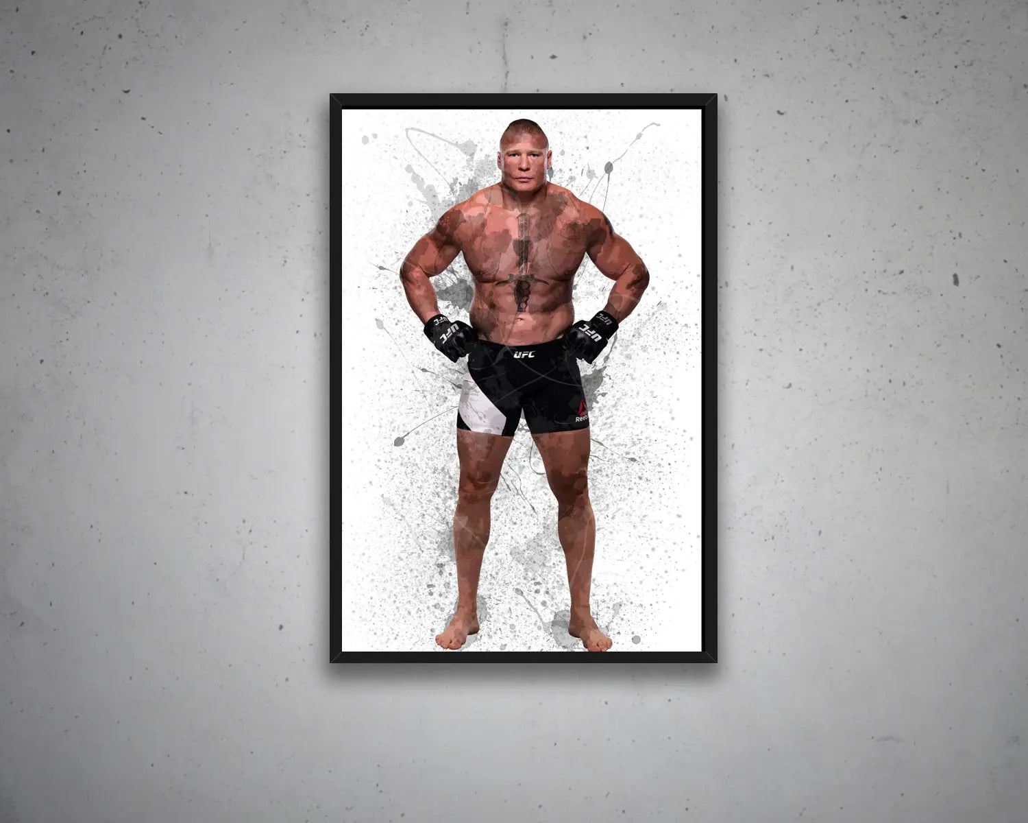 Brock Lesnar Splash Effect Canvas Art 