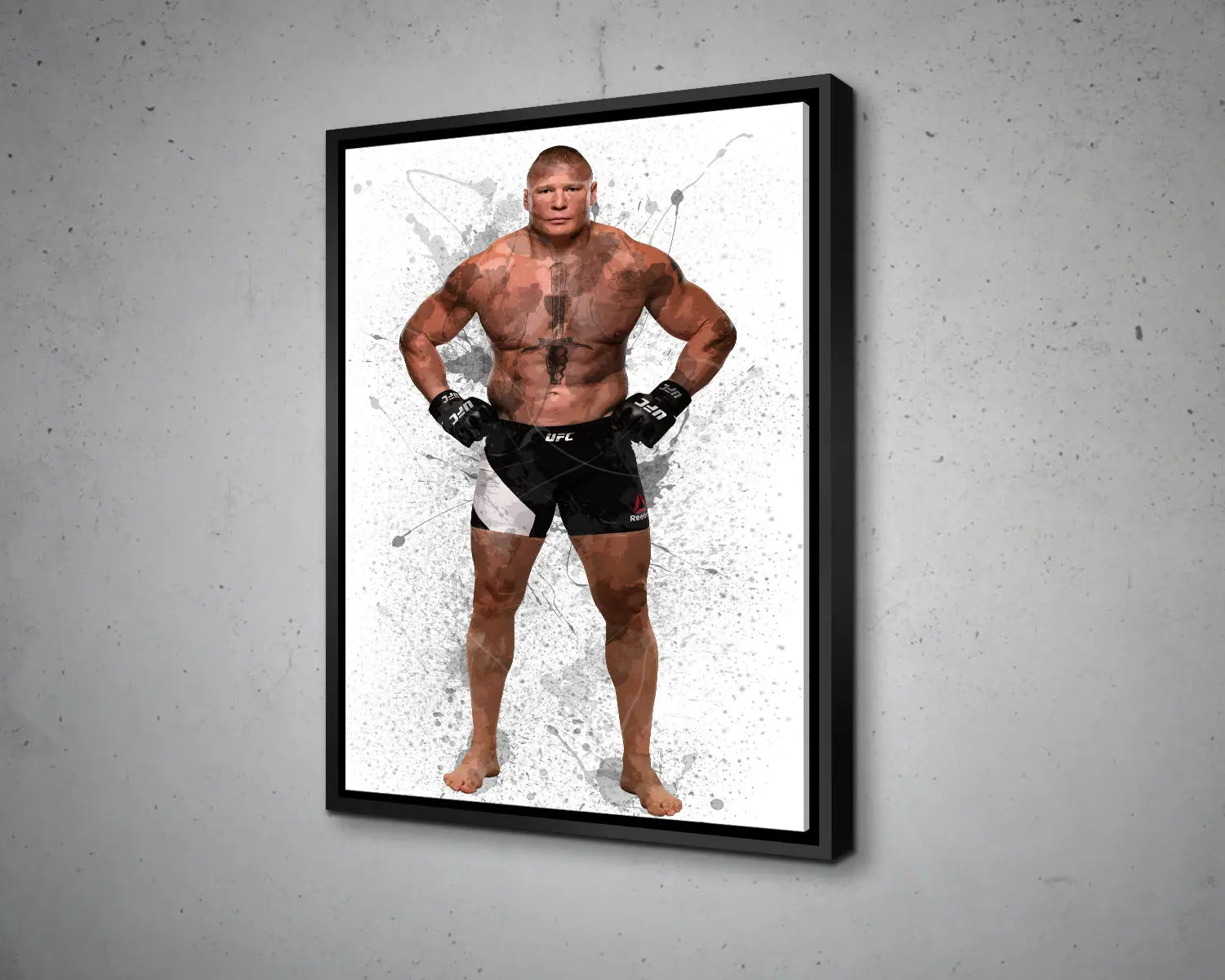 Brock Lesnar Splash Effect Canvas Art 