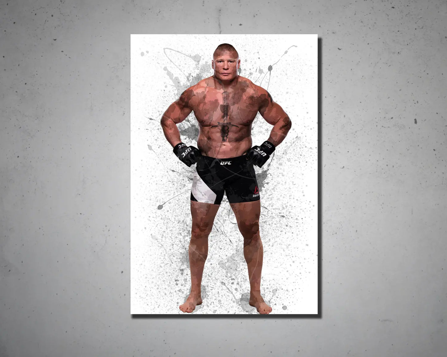 Brock Lesnar Splash Effect Canvas Art 