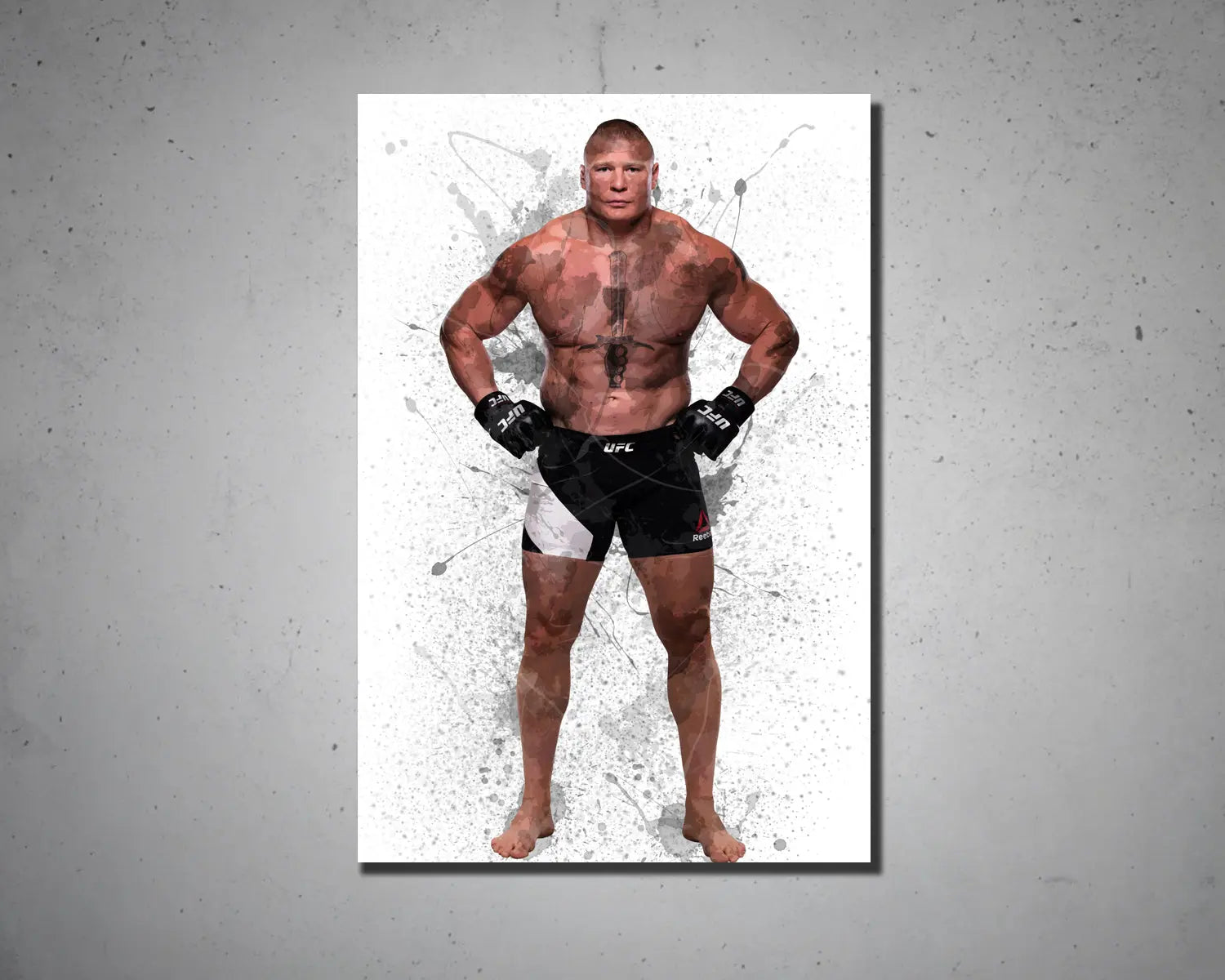 Brock Lesnar Splash Effect Canvas Art 