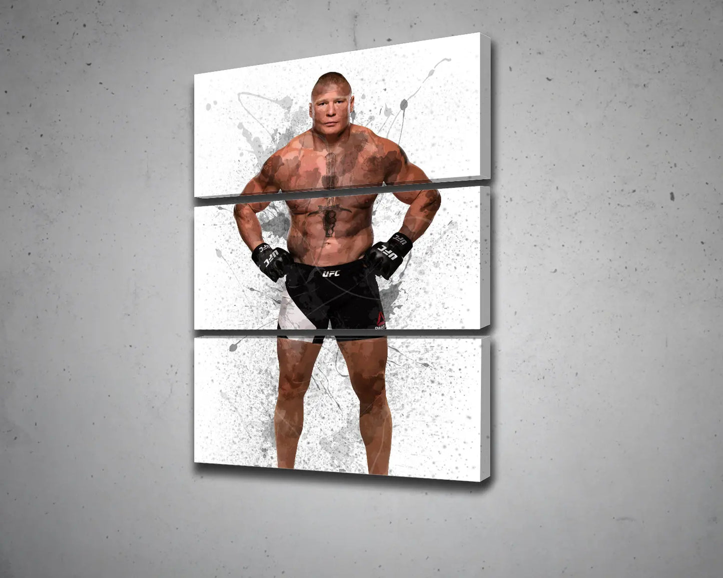 Brock Lesnar Splash Effect Canvas Art 