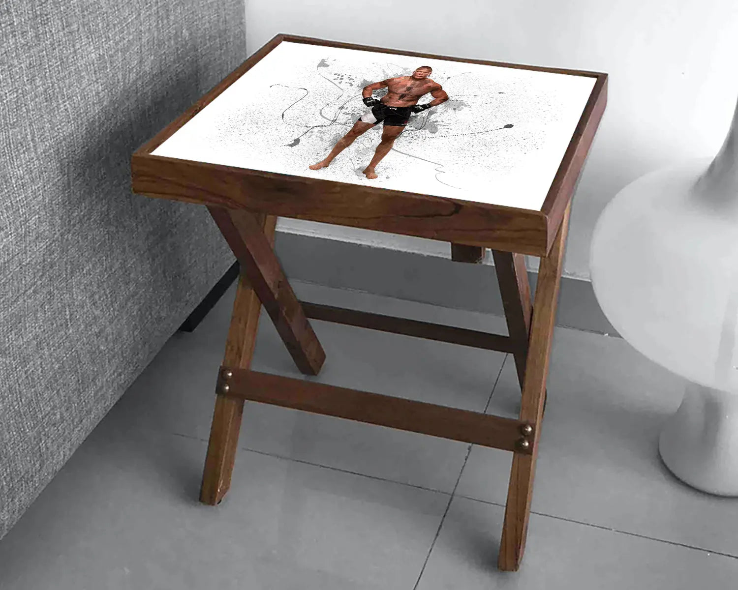 Brock Lesnar Splash Effect Coffee and Laptop Table 