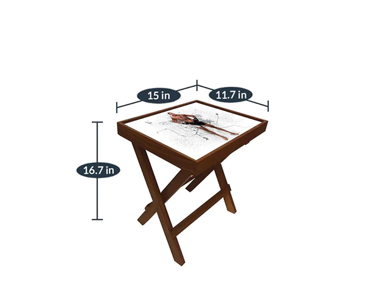 Brock Lesnar Splash Effect Coffee and Laptop Table 