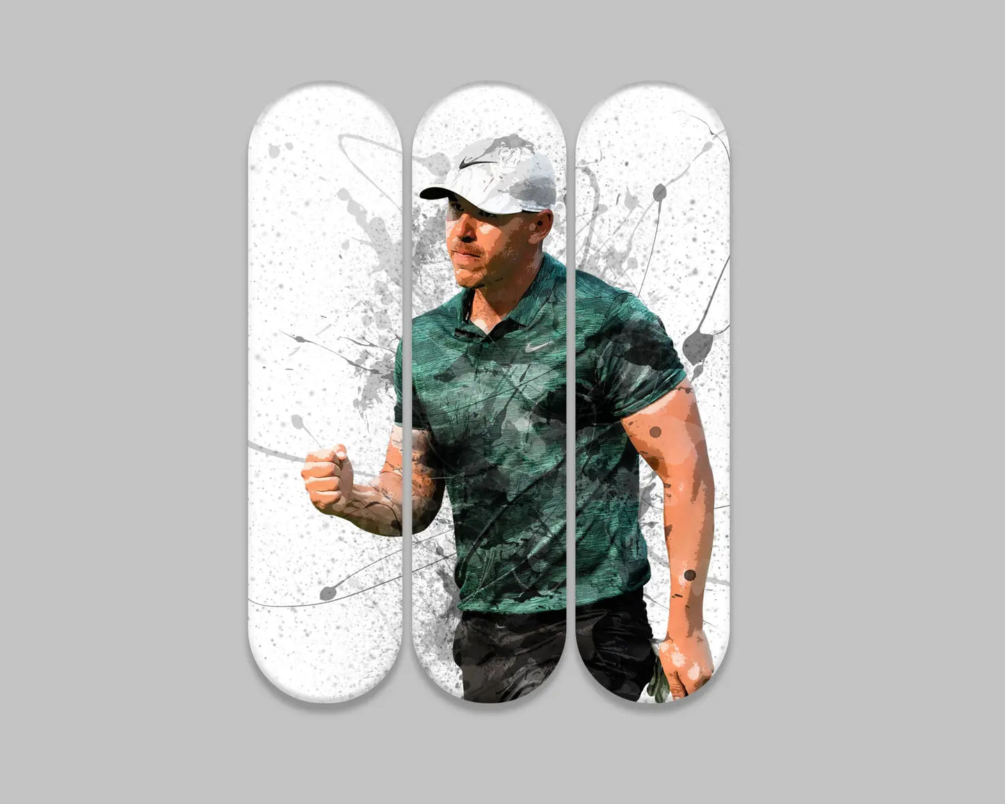 Brooks Koepka Acrylic Skateboard Wall Art 