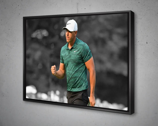 Brooks Koepka Black & White Canvas Art