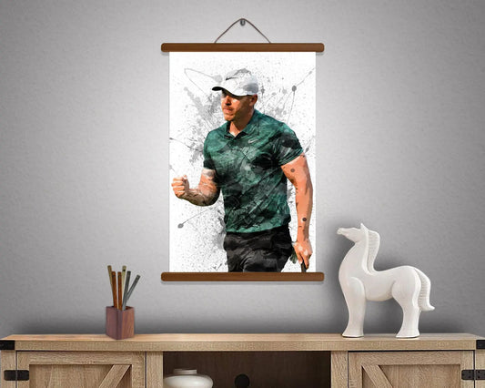 Brooks Koepka Hanging Frame Sports Art