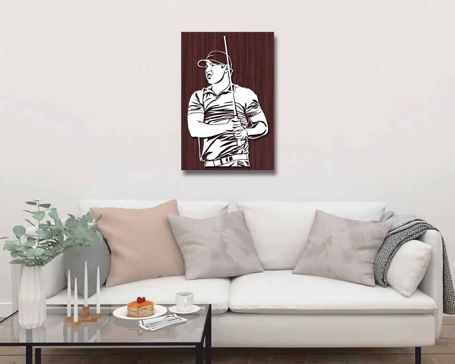 Brooks Koepka LED Wooden Decal 