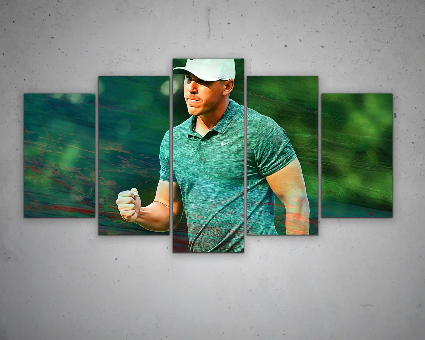 Brooks Koepka Multicolour Wall Art 