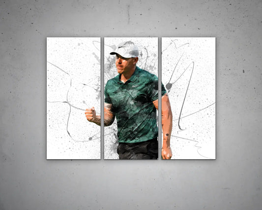 Brooks Koepka Splash Effect Canvas Art 