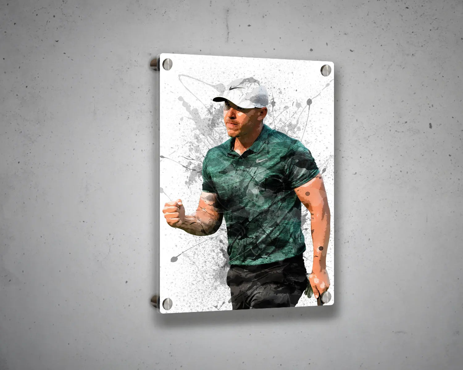 Brooks Koepka Splash Effect Canvas Art 