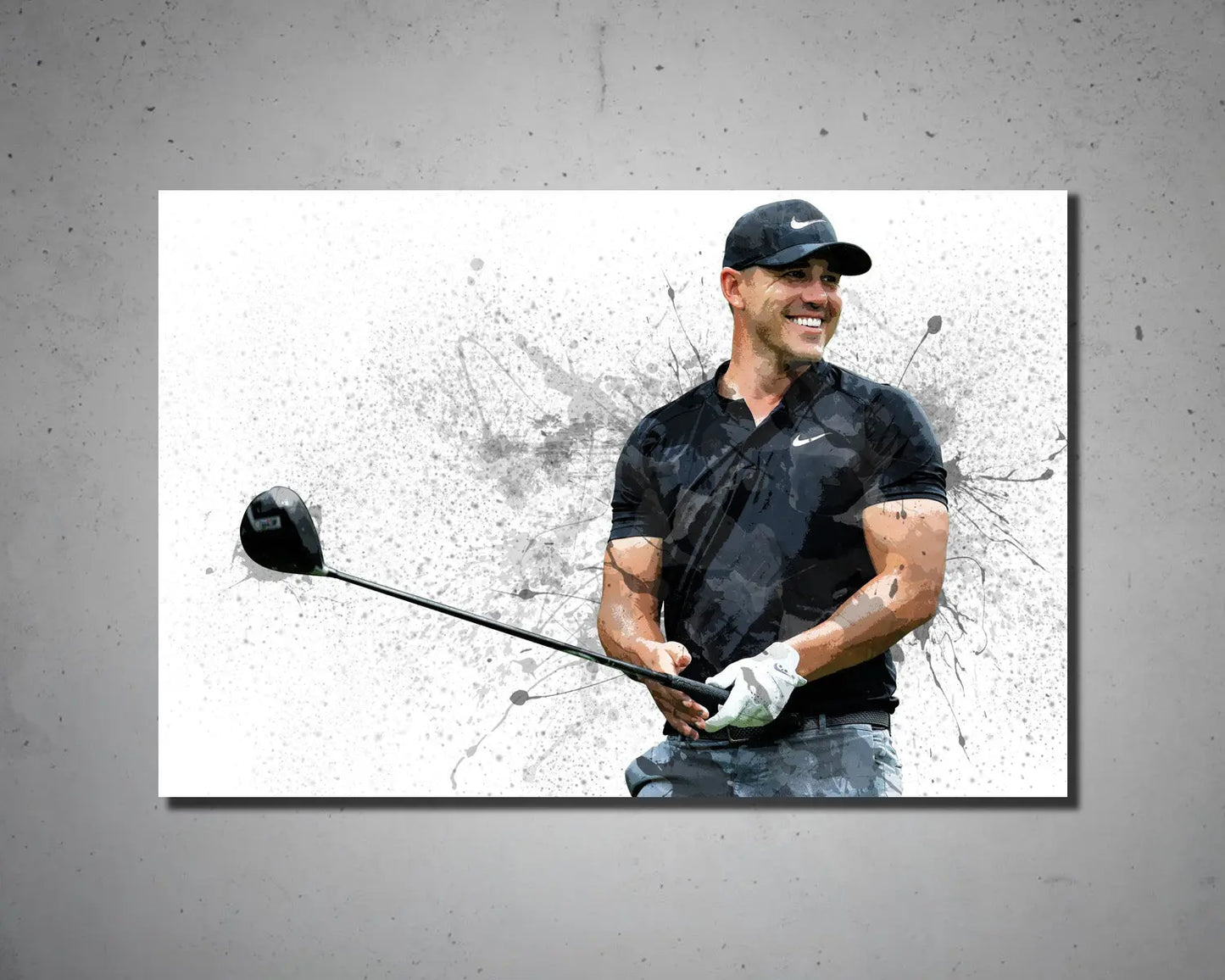 Brooks Koepka Splash Effect Canvas Art 