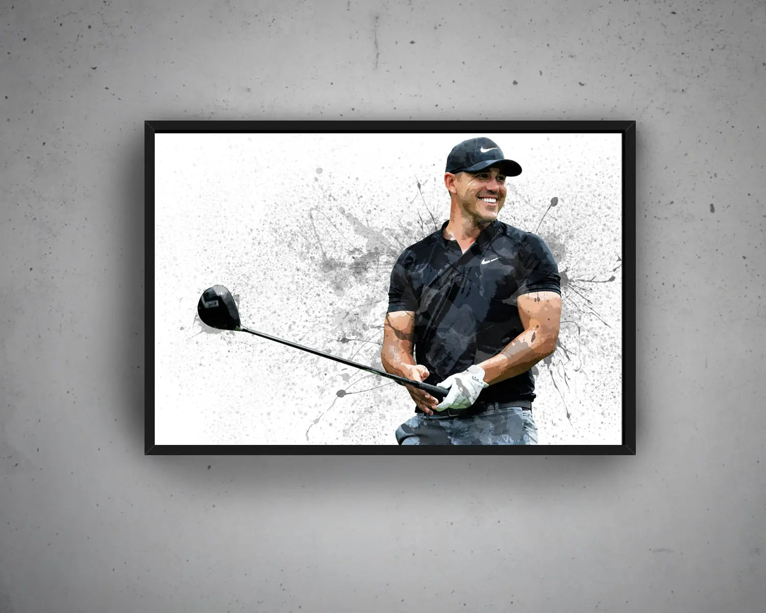 Brooks Koepka Splash Effect Canvas Art 