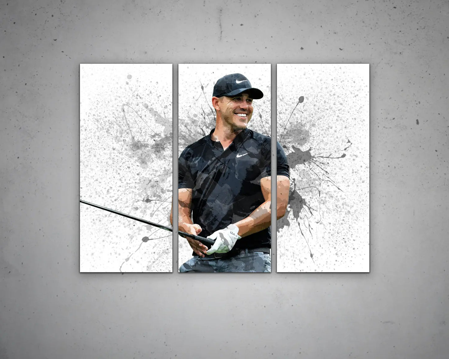 Brooks Koepka Splash Effect Canvas Art 