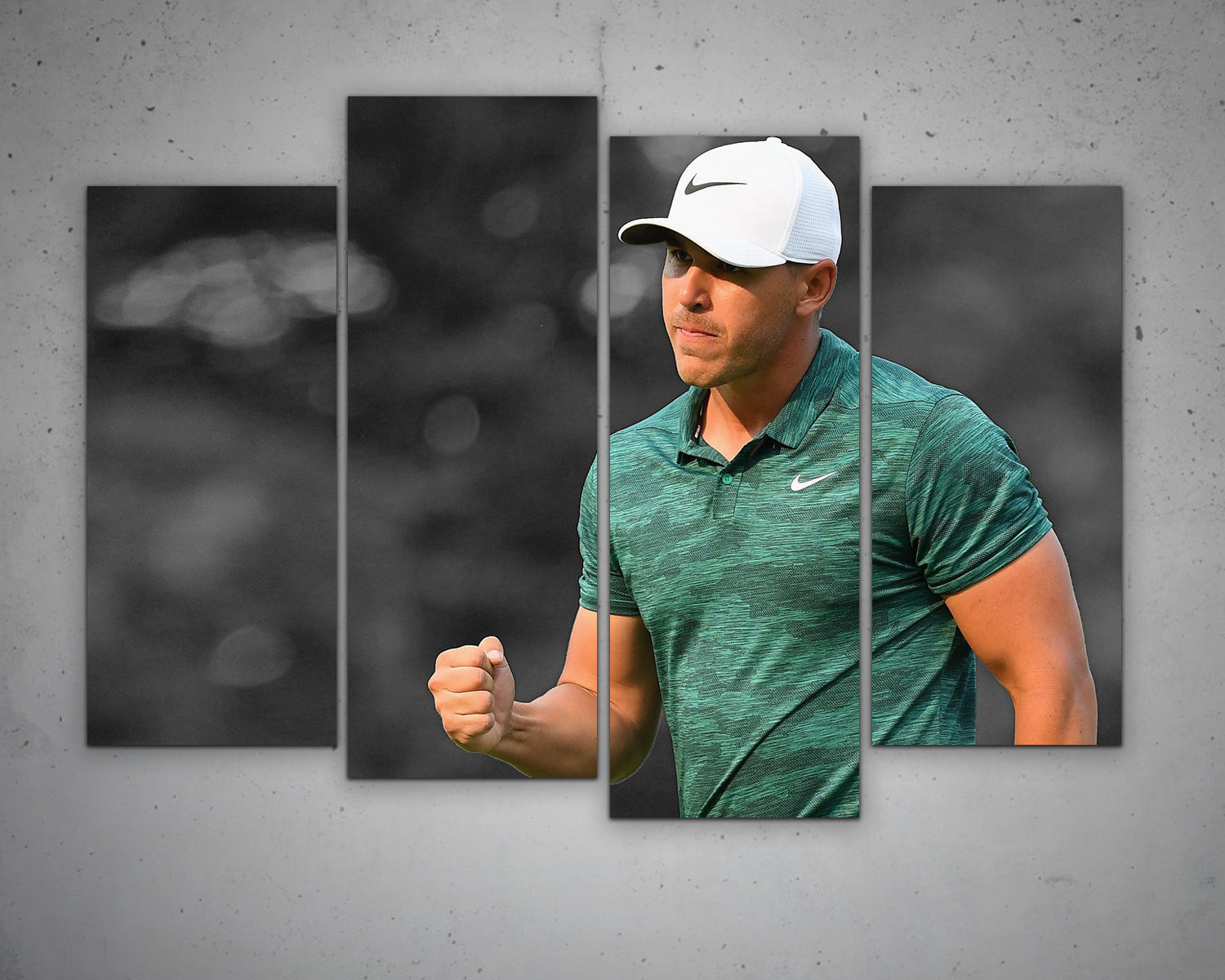 Brooks Koepka Black & White Canvas Art 