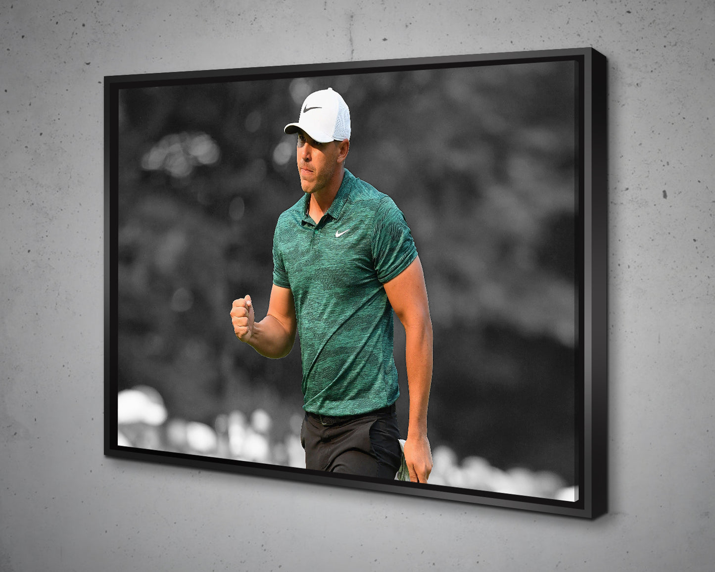 Brooks Koepka Black & White Canvas Art 