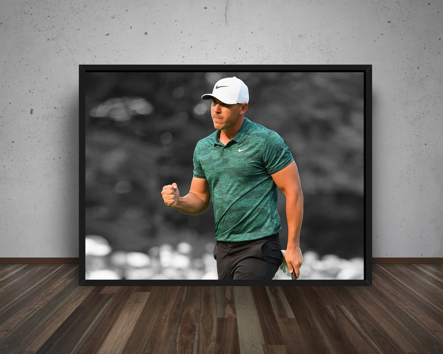 Brooks Koepka Black & White Canvas Art 