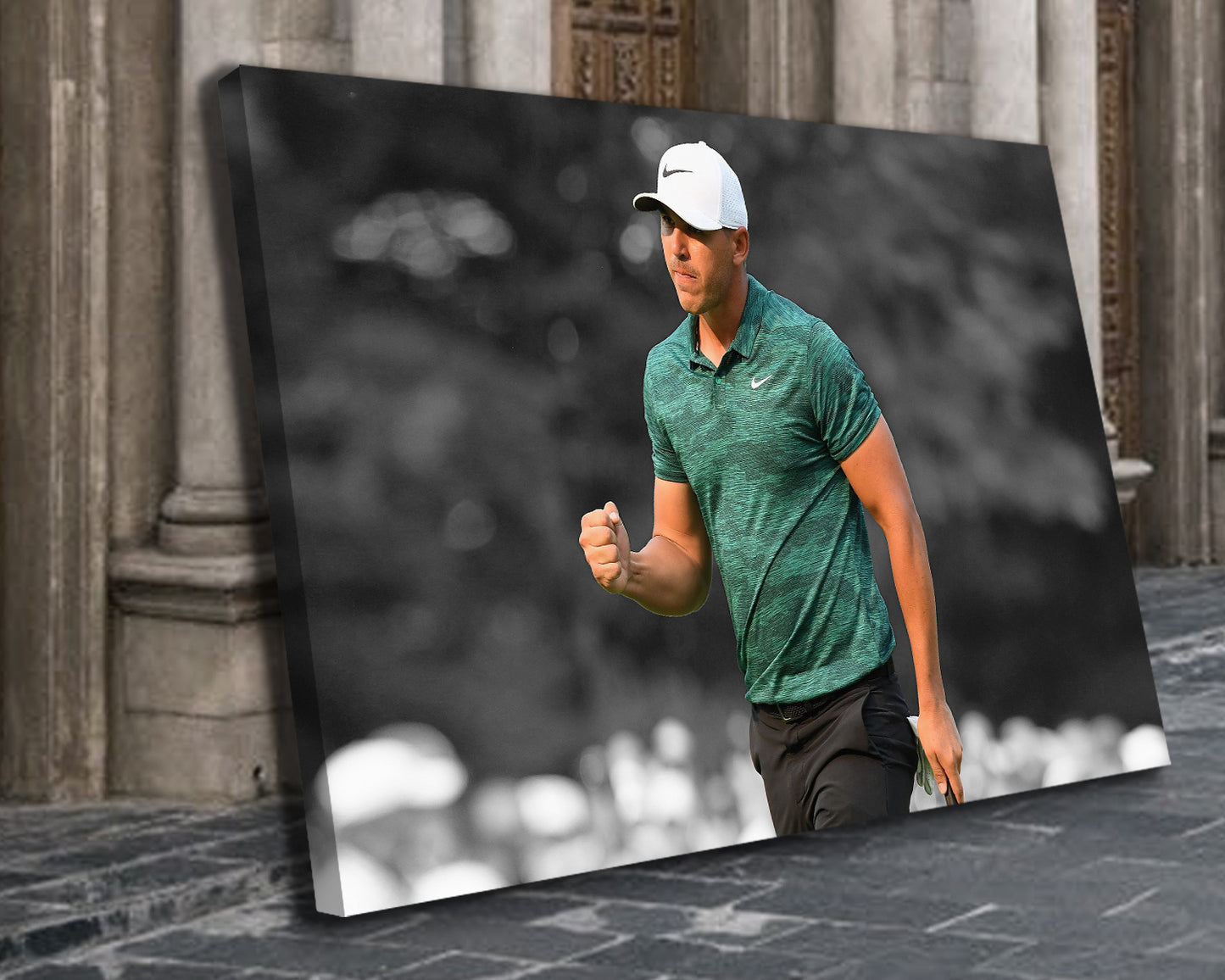 Brooks Koepka Black & White Canvas Art 