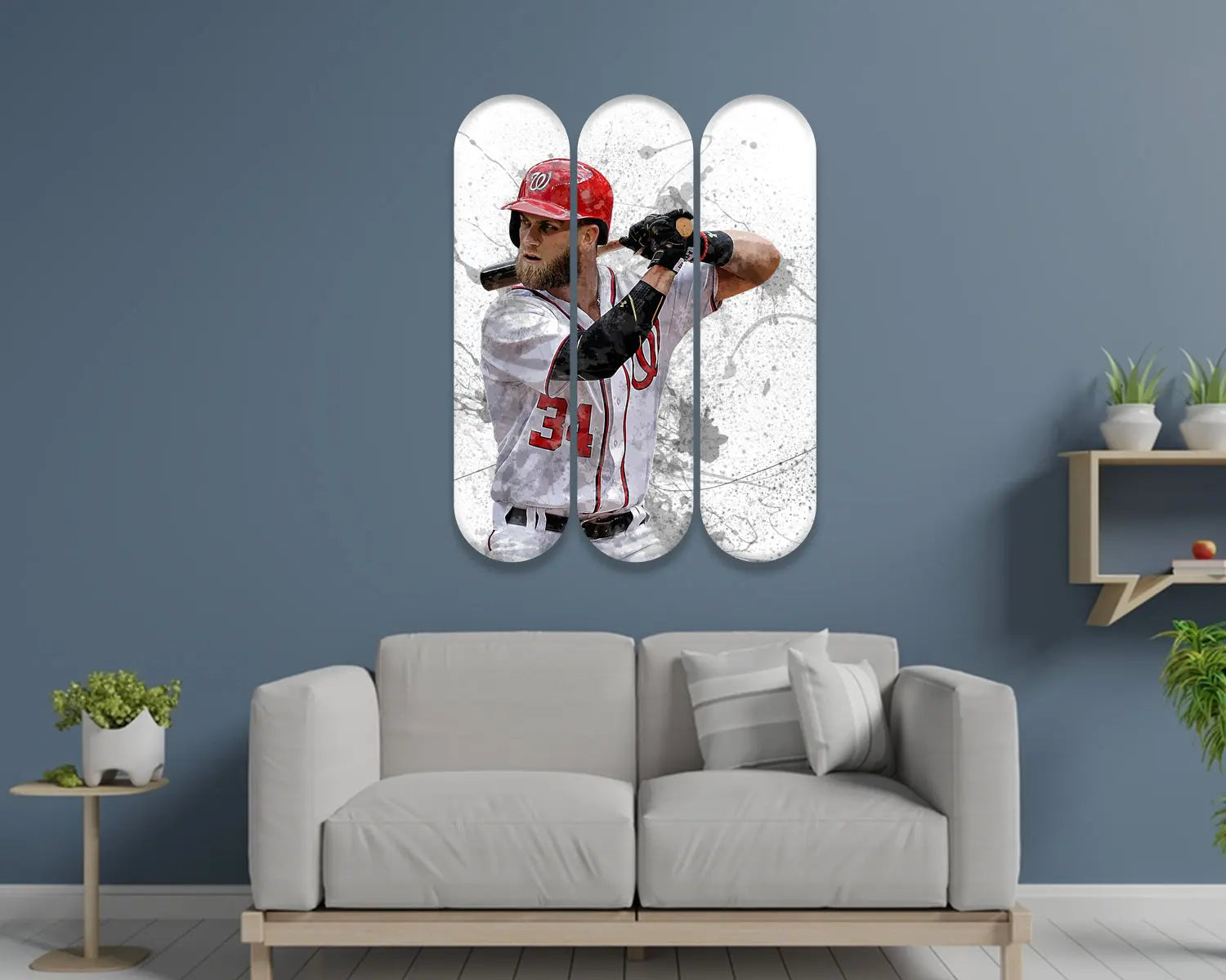 Bryce Harper Acrylic Skateboard Wall Art 