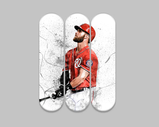 Bryce Harper Acrylic Skateboard Wall Art 