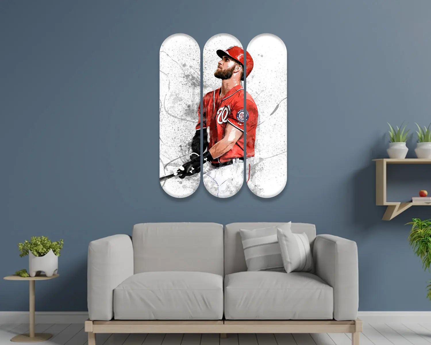 Bryce Harper Acrylic Skateboard Wall Art 