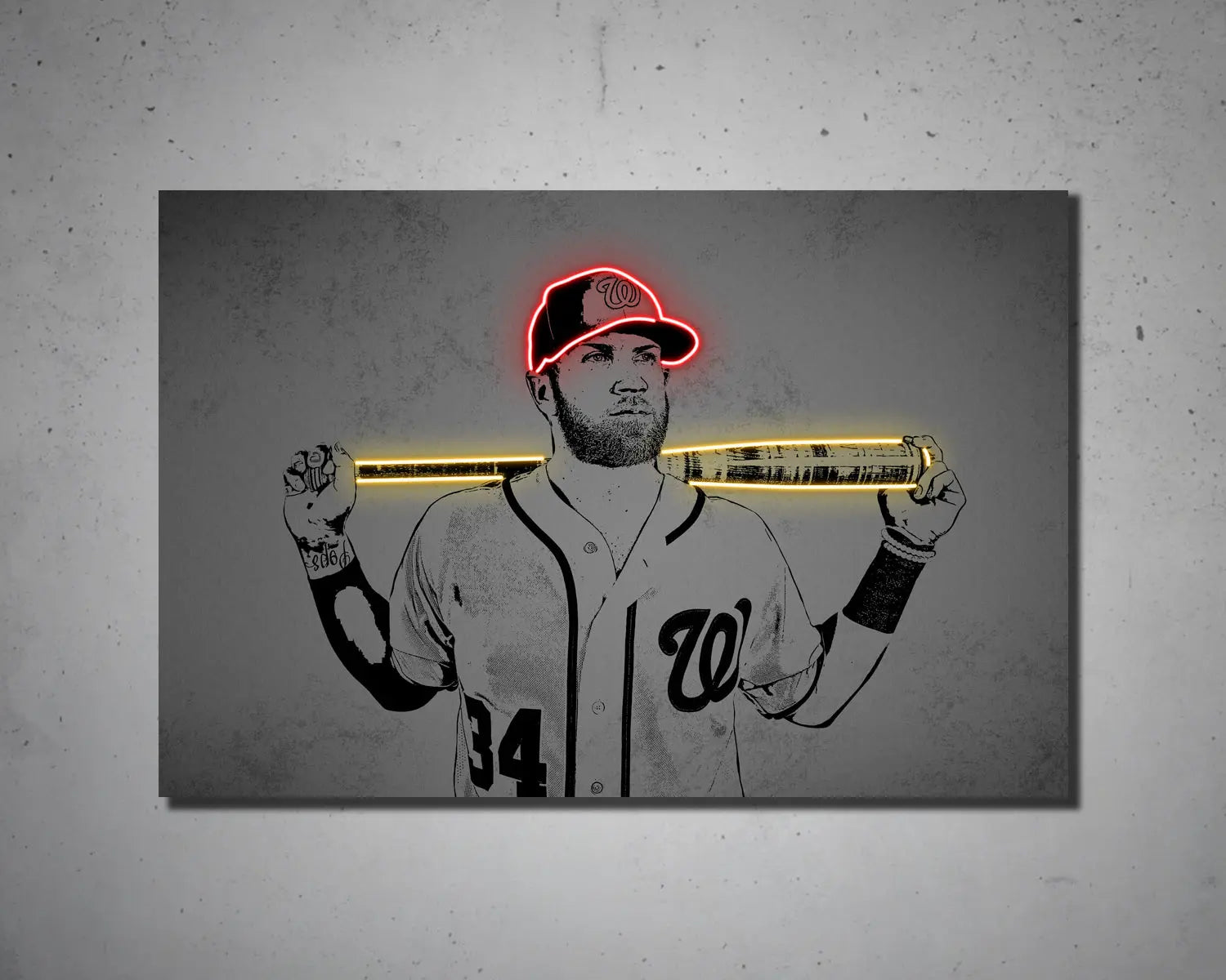 Bryce Harper Canvas Wall Art 