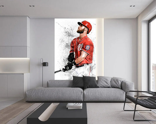 Bryce Harper Splash effect Wallpaper Style 1