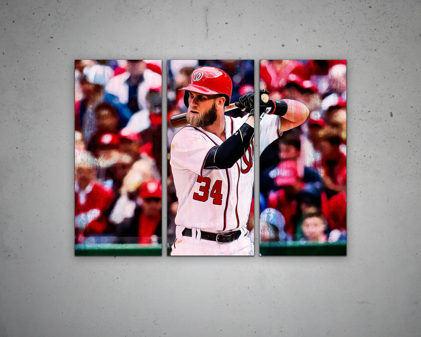 Bryce Harper Multicolour Wall Art 