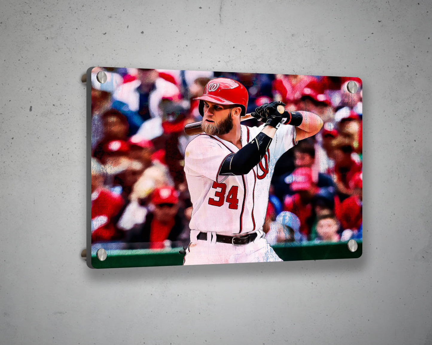 Bryce Harper Multicolour Wall Art 